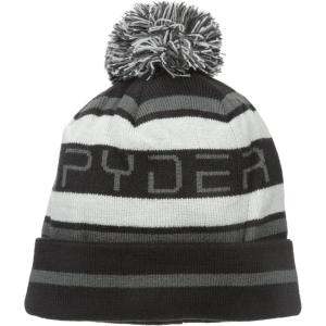 imageSpyder Mens Icebox Lined Pom Ski BeanieBlackPolarCirrus