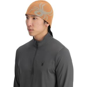 imageSpyder Mens Innsbruck Reversible Ski Winter BeanieOrange Shock