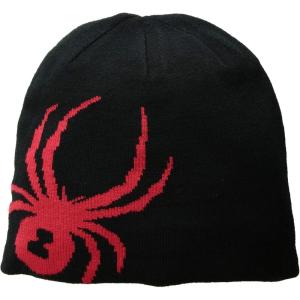 imageSpyder Mens Innsbruck Reversible Ski Winter BeanieRedBlack