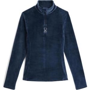 imageSpyder Womens Shimmer Bug Half Zip TNeck Ski Base LayerTrue Navy