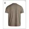 imageSpyder Athletic Mens T Shirt  Moisture Wicking Performance Ultra Soft Short Sleeve Running Gym Workout Shirts for MenBrown Stone Logo