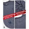 imageSpyder Athletic Mens T Shirt  Moisture Wicking Performance Ultra Soft Short Sleeve Running Gym Workout Shirts for MenNavy Heather Solid