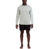 imageSpyder Mens Long Sleeve Rashguard  UPF QuickDry Swim Shirt Surfing Hiking WorkoutsAqua Grey