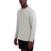 imageSpyder Mens Long Sleeve Rashguard  UPF QuickDry Swim Shirt Surfing Hiking WorkoutsAqua Grey