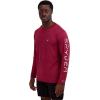 imageSpyder Mens Long Sleeve Rashguard  UPF QuickDry Swim Shirt Surfing Hiking WorkoutsBiking Red