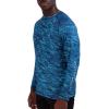 imageSpyder Mens Long Sleeve Rashguard  UPF QuickDry Swim Shirt Surfing Hiking WorkoutsDeep Blue