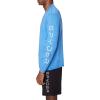 imageSpyder Mens Long Sleeve Rashguard  UPF QuickDry Swim Shirt Surfing Hiking WorkoutsLight Blue Heather