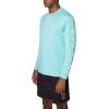imageSpyder Mens Long Sleeve Rashguard  UPF QuickDry Swim Shirt Surfing Hiking WorkoutsSeagreen