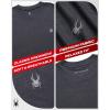 imageSpyder Mens TShirts  Soft Cotton Blend Jersey Crewneck Short Sleeve Shirts for Men Casual Shirts for Workout ampamp Daily WearCharcoal Heather
