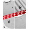 imageSpyder Mens TShirts  Soft Cotton Blend Jersey Crewneck Short Sleeve Shirts for Men Casual Shirts for Workout ampamp Daily WearHeather Grey