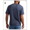 imageSpyder Mens TShirts  Soft Cotton Blend Jersey Crewneck Short Sleeve Shirts for Men Casual Shirts for Workout ampamp Daily WearNavy Heather