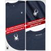 imageSpyder Mens TShirts  Soft Cotton Blend Jersey Crewneck Short Sleeve Shirts for Men Casual Shirts for Workout ampamp Daily WearNavy Heather