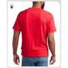 imageSpyder Mens TShirts  Soft Cotton Blend Jersey Crewneck Short Sleeve Shirts for Men Casual Shirts for Workout ampamp Daily WearSpyder Red