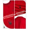 imageSpyder Mens TShirts  Soft Cotton Blend Jersey Crewneck Short Sleeve Shirts for Men Casual Shirts for Workout ampamp Daily WearSpyder Red Web