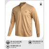 imageSpyder Mens Thermal Long Sleeve Shirt  Moisture Wicking Henley Shirts for Men with UP 30 Dri Fit Long Sleeve Shirts for MenSand