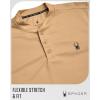 imageSpyder Mens Thermal Long Sleeve Shirt  Moisture Wicking Henley Shirts for Men with UP 30 Dri Fit Long Sleeve Shirts for MenSand