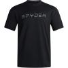 imageSpyder Athletic Mens T Shirt  Moisture Wicking Performance Ultra Soft Short Sleeve Running Gym Workout Shirts for MenHeather Black