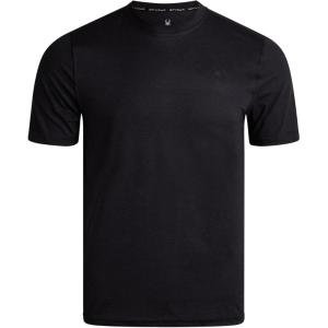 imageSpyder Athletic Mens T Shirt  Moisture Wicking Performance Ultra Soft Short Sleeve Running Gym Workout Shirts for MenBlack Solid