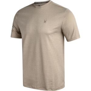 imageSpyder Mens Athletic Shirts  Moisture Wicking Short Sleeve Crewneck Workout Shirts for Men Athletic Tops for Gym ampamp RunningGravel