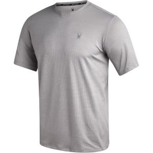 imageSpyder Mens Athletic Shirts  Moisture Wicking Short Sleeve Crewneck Workout Shirts for Men Athletic Tops for Gym ampamp RunningLight Grey