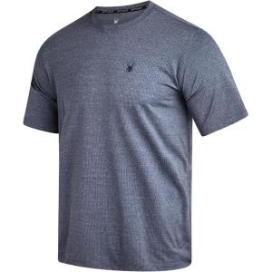 imageSpyder Mens Athletic Shirts  Moisture Wicking Short Sleeve Crewneck Workout Shirts for Men Athletic Tops for Gym ampamp RunningNavy