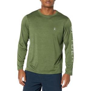 imageSpyder Mens Long Sleeve Rashguard  UPF QuickDry Swim Shirt Surfing Hiking WorkoutsSage