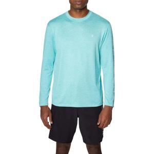 imageSpyder Mens Long Sleeve Rashguard  UPF QuickDry Swim Shirt Surfing Hiking WorkoutsSeagreen