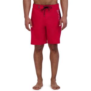 imageSpyder Mens Swim Trunks Stretch QuickDry 9 Inseam Board Shorts UPF Pockets Brief LinerDeep Red