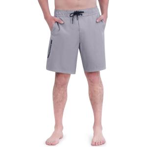imageSpyder Mens Swim Trunks Stretch QuickDry 9 Inseam Board Shorts UPF Pockets Brief LinerDust