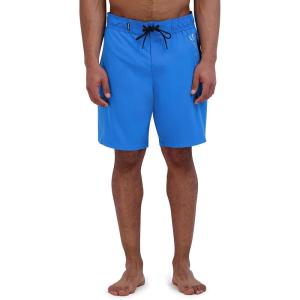 imageSpyder Mens Swim Trunks Stretch QuickDry 9 Inseam Board Shorts UPF Pockets Brief LinerRoyal Blue