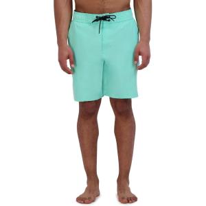 imageSpyder Mens Swim Trunks Stretch QuickDry 9 Inseam Board Shorts UPF Pockets Brief LinerVintage Blue