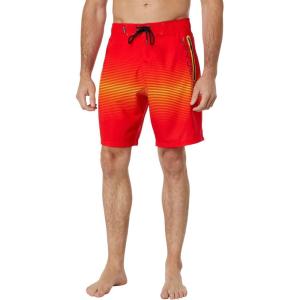 imageSpyder Mens Swim Trunks Stretch QuickDry 9 Inseam Board Shorts UPF Pockets Brief LinerVolcano