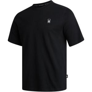 imageSpyder Mens TShirts  Soft Cotton Blend Jersey Crewneck Short Sleeve Shirts for Men Casual Shirts for Workout ampamp Daily WearBlack