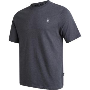 imageSpyder Mens TShirts  Soft Cotton Blend Jersey Crewneck Short Sleeve Shirts for Men Casual Shirts for Workout ampamp Daily WearCharcoal Heather