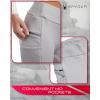 imageSpyder Womens Active Leggings  Soft Fleece Bonded Tights with Zip Stash Pocket HighWaisted Leggings for Women SizesSXLLight Heather Grey