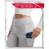 imageSpyder Womens Active Leggings  Soft Fleece Bonded Tights with Zip Stash Pocket HighWaisted Leggings for Women SizesSXLLight Heather Grey