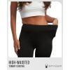 imageSpyder Womens Activewear Legging  Poly Span Knit UPF 50 High Waisted Tummy Control Printed Athletic Legging Sizes SXLBlack