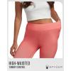 imageSpyder Womens Activewear Legging  Poly Span Knit UPF 50 High Waisted Tummy Control Printed Athletic Legging Sizes SXLPeach Bud