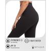 imageSpyder Womens Cotton Legging  Soft High Waisted 4Way Stretch Wide Waistband Ankle Jersey Legging Sizes S3XBlack