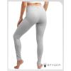 imageSpyder Womens Cotton Legging  Soft High Waisted 4Way Stretch Wide Waistband Ankle Jersey Legging Sizes S3XLight Grey Heather