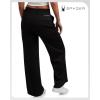 imageSpyder Womens Wide Leg Pants  Cozy Harmony Soft Scuba Double Knit Casual Sweatpants with Drawstring Waistband Sizes SXLBlack
