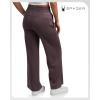imageSpyder Womens Wide Leg Pants  Cozy Harmony Soft Scuba Double Knit Casual Sweatpants with Drawstring Waistband Sizes SXLEspresso