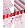 imageSpyder Womens Wide Leg Pants  Soft Sweater Terry Fleece Casual Sweatpants with Drawstring Waist and Pockets Sizes SXLLilac