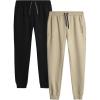 imageSpyder Mens Active Jogger Sweatpants  2 Pack Athletic Fleece Workout Gym Joggers with Pockets and Drawcord Sizes SXXLBlackCloud
