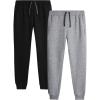 imageSpyder Mens Active Jogger Sweatpants  2 Pack Athletic Fleece Workout Gym Joggers with Pockets and Drawcord Sizes SXXLBlackGrey