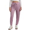 imageSpyder Womens Brushed Fleece Jogger Sweatpants  Cozy Ribbed Knit Lounge Fashion Joggers with Drawstring and Pockets SXLOrchid