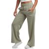 imageSpyder Womens Wide Leg Pants  Cozy Harmony Soft Scuba Double Knit Casual Sweatpants with Drawstring Waistband Sizes SXLLight Olive
