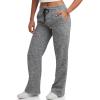 imageSpyder Womens Wide Leg Pants  Soft Sweater Terry Fleece Casual Sweatpants with Drawstring Waist and Pockets Sizes SXLBlack