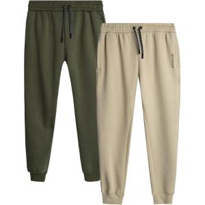 imageSpyder Mens Active Jogger Sweatpants  2 Pack Athletic Fleece Workout Gym Joggers with Pockets and Drawcord Sizes SXXLCloudSage