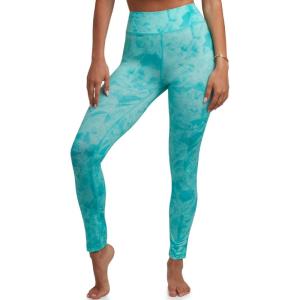 imageSpyder Womens Activewear Legging  Poly Span Knit UPF 50 High Waisted Tummy Control Printed Athletic Legging Sizes SXLAquamarine